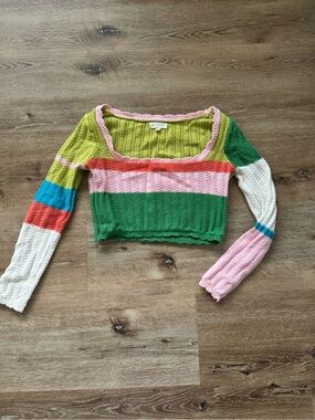 La Hearts knit cropped sweater from Pacsun size small excellent condition